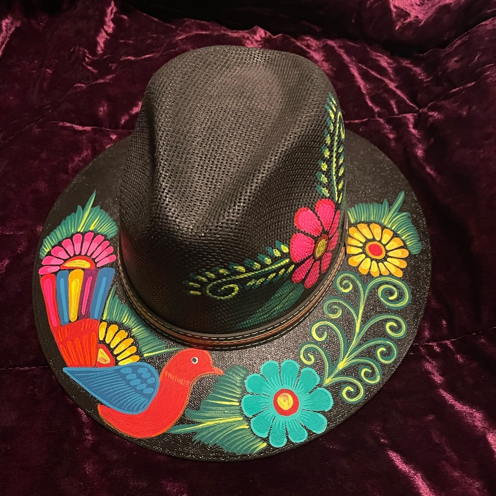 Hand painted Mexican hat